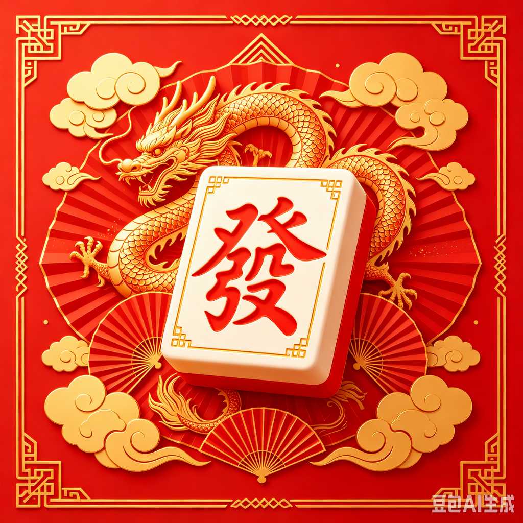 floral design mahjong set