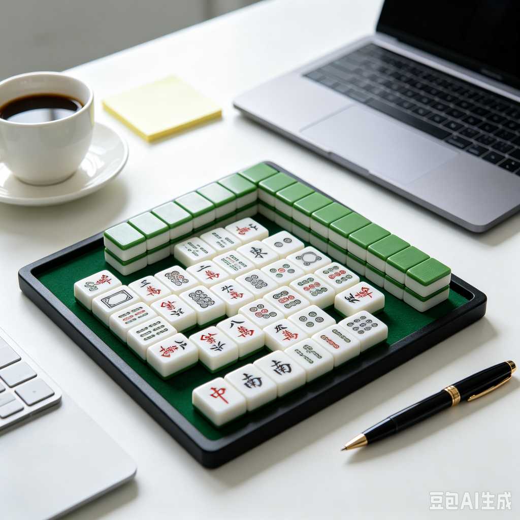 vivid color print mahjong set