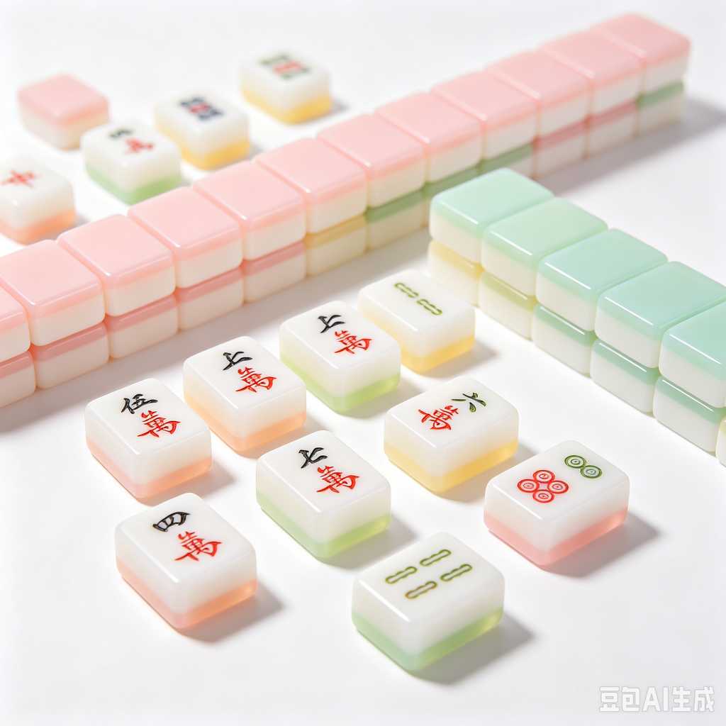 wooden mahjong set
